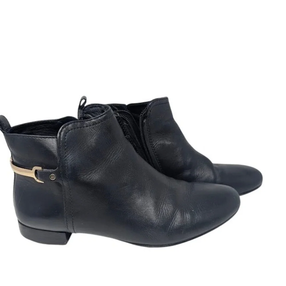 Tory Burch Jess Women's black leather‎ ankle boots sz 9.5